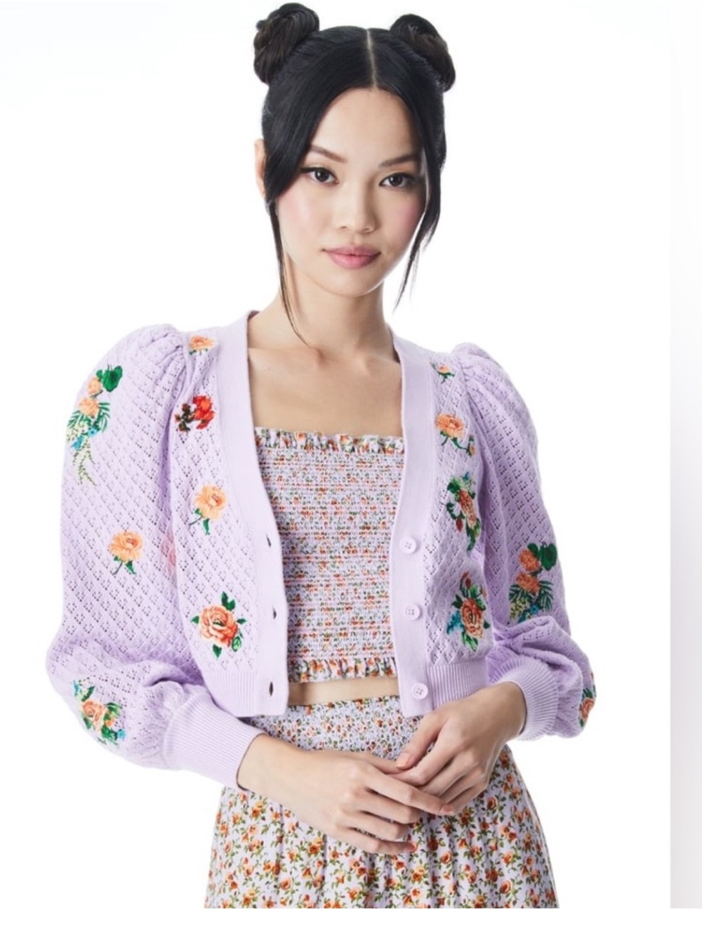 Alice and Olivia cropped Cardigan. SZ S NWT